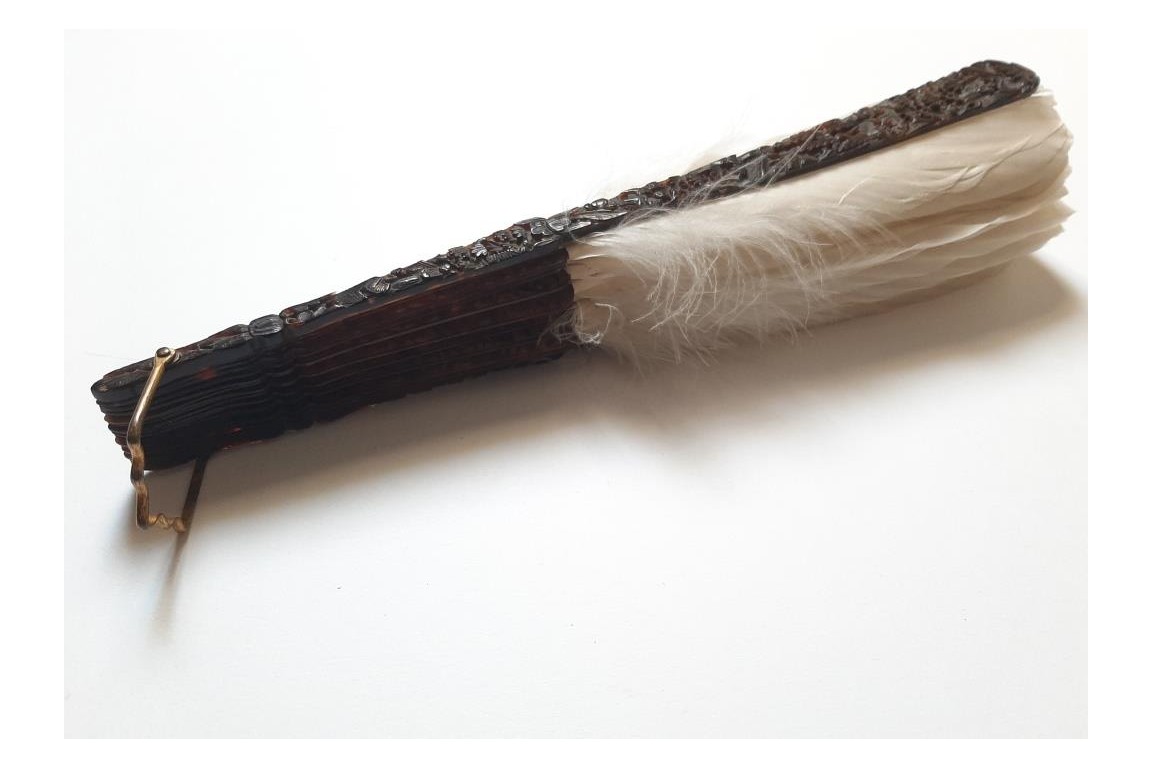Chinese feather, late 19th century fan