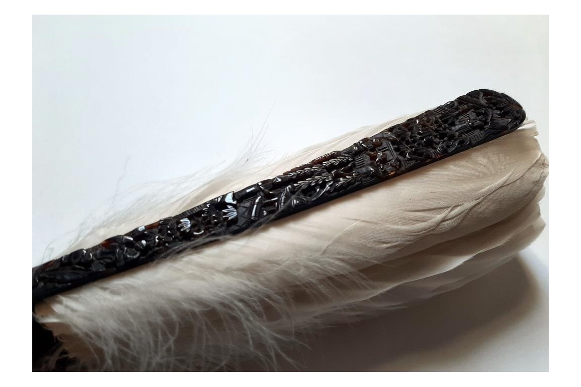 Chinese feather, late 19th century fan