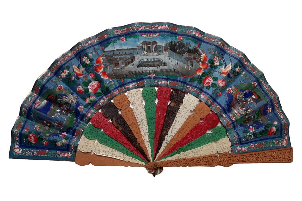 At the mandarin palace, middle 19th century fan