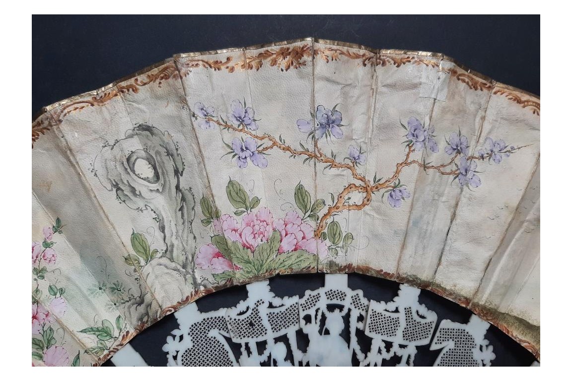 Chinoiserie et arts, éventail vers 1780