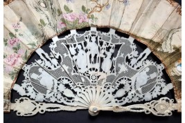 Chinoiserie et arts, fan circa 1780