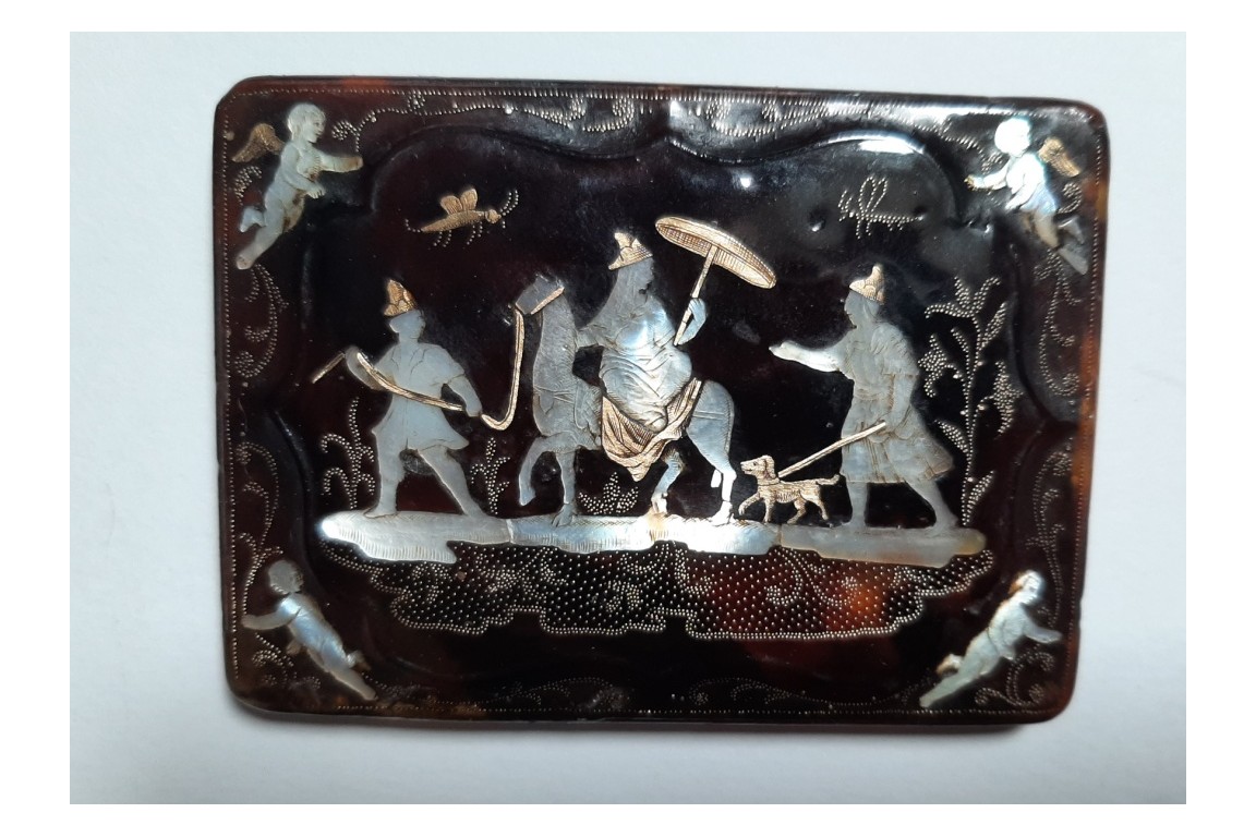 On horse, neapolitan box, 18th centyry