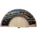 Trade in the port of Macau, Chinese fan circa 1850