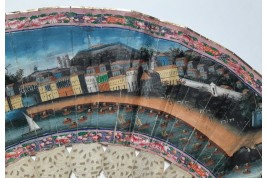 Trade in the port of Macau, Chinese fan circa 1850