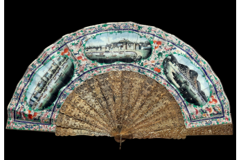 Hong, Chinese fan circa 1850