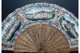 Hong, Chinese fan circa 1850