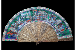 Hong, Chinese fan circa 1850