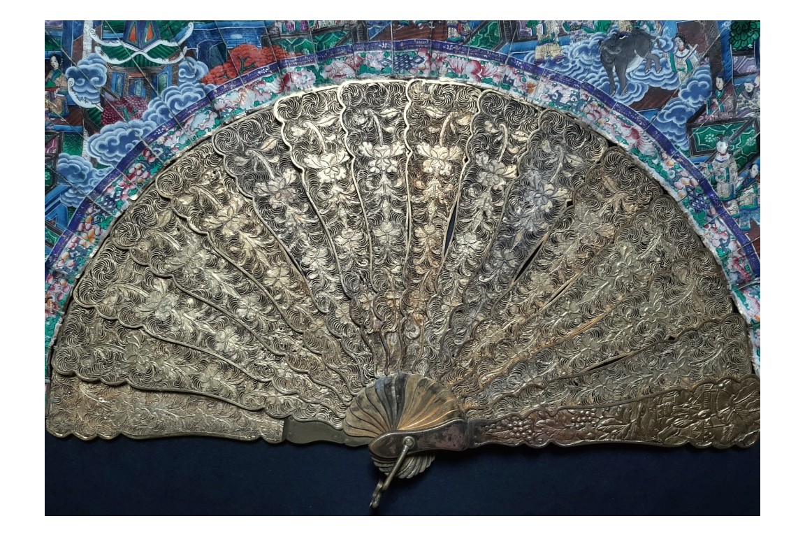 Hong, Chinese fan circa 1850