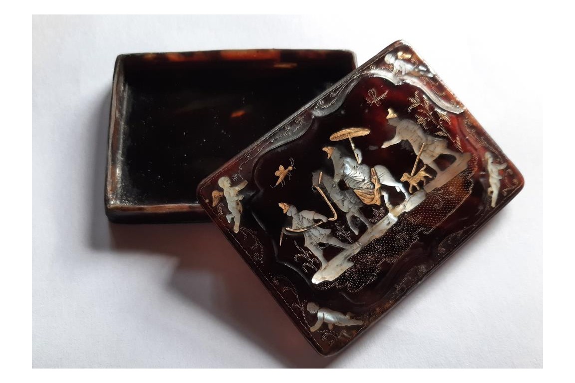 On horse, neapolitan box, 18th centyry