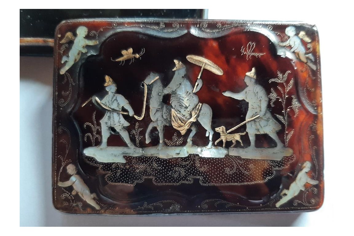 On horse, neapolitan box, 18th centyry