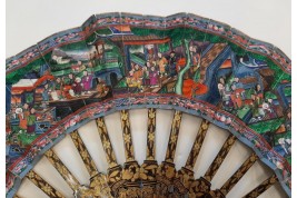 Chinese telescopic fan, 19th century