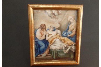 The death of Joseph, 18th-century painting.