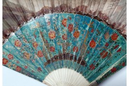 Salome's dance and Abigail's offerings, fan circa 1720-30