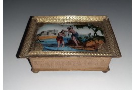 Baptism of Christ, dragées box circa 1825-40