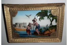 Baptism of Christ, dragées box circa 1825-40