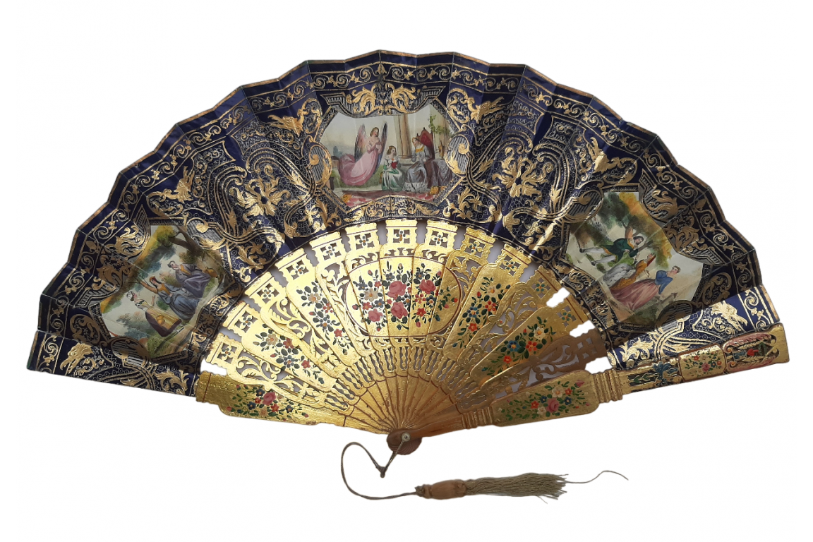 Divine protection, fan circa 1840-50