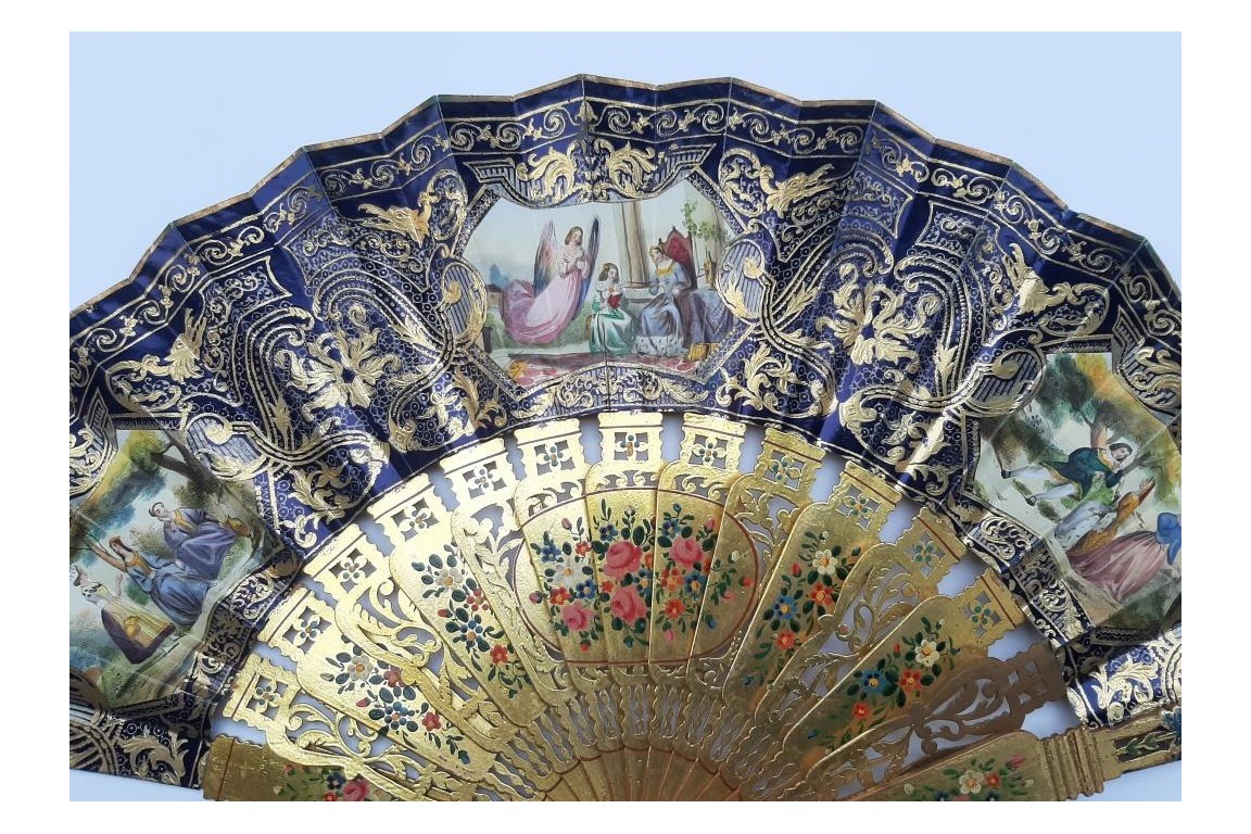 Divine protection, fan circa 1840-50