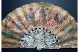 Triumph of Ceres, fan by the Gimbel brothers, circa 1860-70