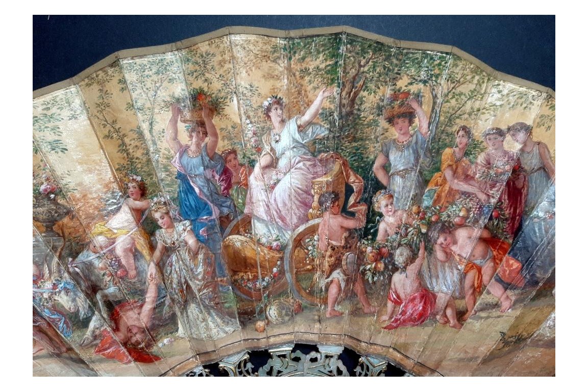 Triumph of Ceres, fan by the Gimbel brothers, circa 1860-70