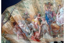 Triomphe de Cérès, éventail des frères Gimbel vers 1860-70