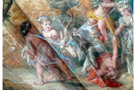 Triomphe de Cérès, éventail des frères Gimbel vers 1860-70