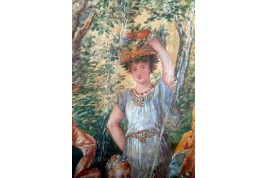Triomphe de Cérès, éventail des frères Gimbel vers 1860-70