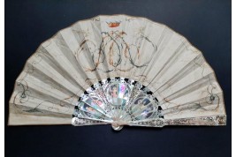 Triumph of Ceres, fan by the Gimbel brothers, circa 1860-70