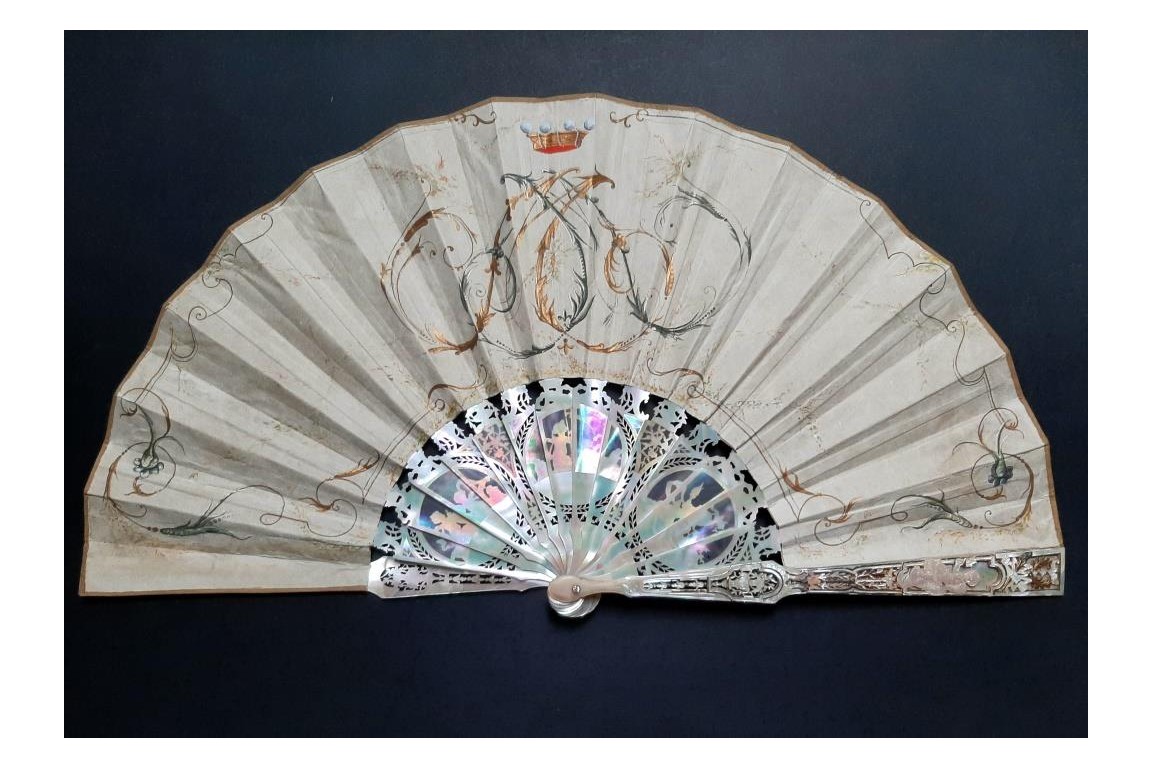 Triumph of Ceres, fan by the Gimbel brothers, circa 1860-70