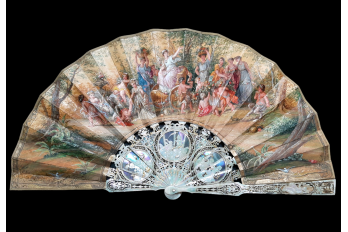 Triumph of Ceres, fan by the Gimbel brothers, circa 1860-70