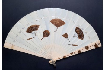 Japanese fans, ogi circa 1880-90