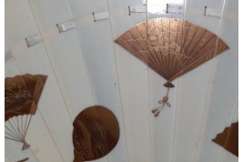 Mise en abyme d'éventails japonais, ogi vers 1880-90