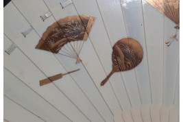 Mise en abyme d'éventails japonais, ogi vers 1880-90