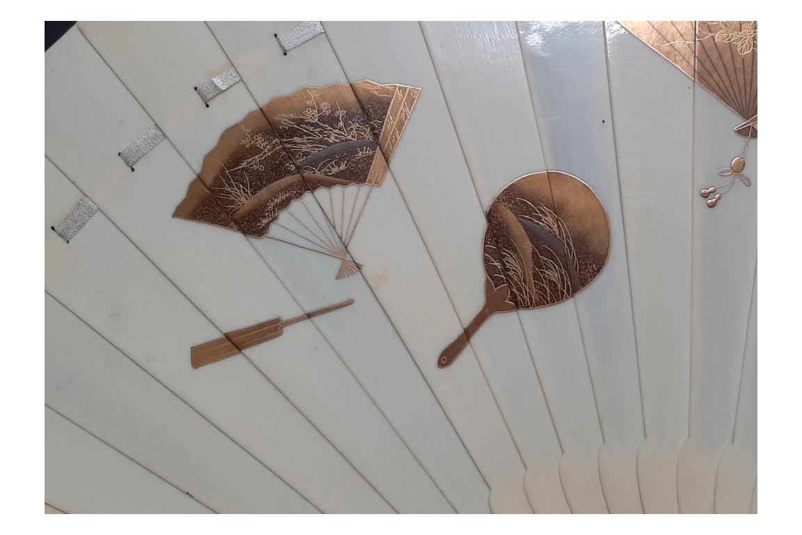 Mise en abyme d'éventails japonais, ogi vers 1880-90