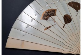 Mise en abyme d'éventails japonais, ogi vers 1880-90