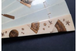 Mise en abyme d'éventails japonais, ogi vers 1880-90