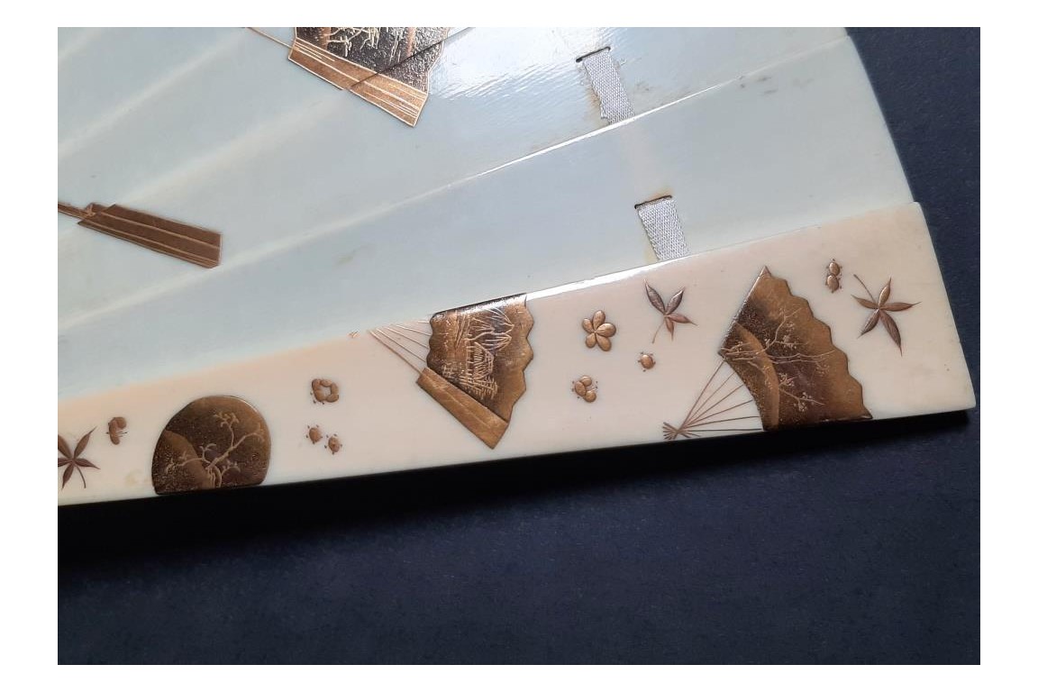 Mise en abyme d'éventails japonais, ogi vers 1880-90