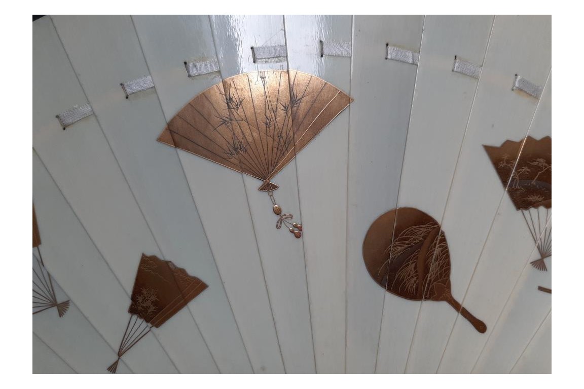 Mise en abyme d'éventails japonais, ogi vers 1880-90