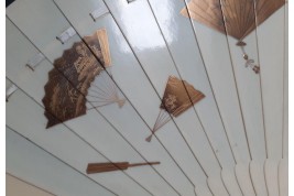 Mise en abyme d'éventails japonais, ogi vers 1880-90