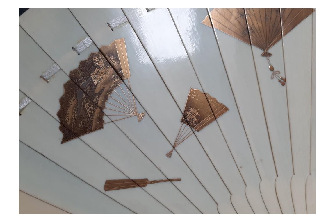 Mise en abyme d'éventails japonais, ogi vers 1880-90