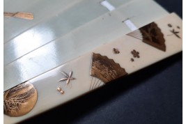 Mise en abyme d'éventails japonais, ogi vers 1880-90