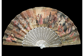 T-he Boyard dance, fan by Blanchard circa 1860