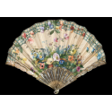 Blin's flowering trellis, fan by Blin and Duvelleroy circa 1905-1910