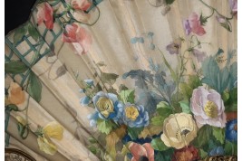 La treille fleurie de Blin, éventail Duvelleroy vers 1905-1910