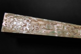 Junon ordonne à Éole de déchainer les vents, éventail de Lassimonne et Jules Vaillant, vers 1860