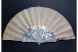 Gallantry through the centuries, fan in the style of Édouard Moreau, circa 1860