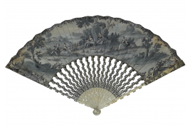 Remembering the good times. Mourning fan, circa 1760