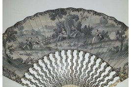 Remembering the good times. Mourning fan, circa 1760