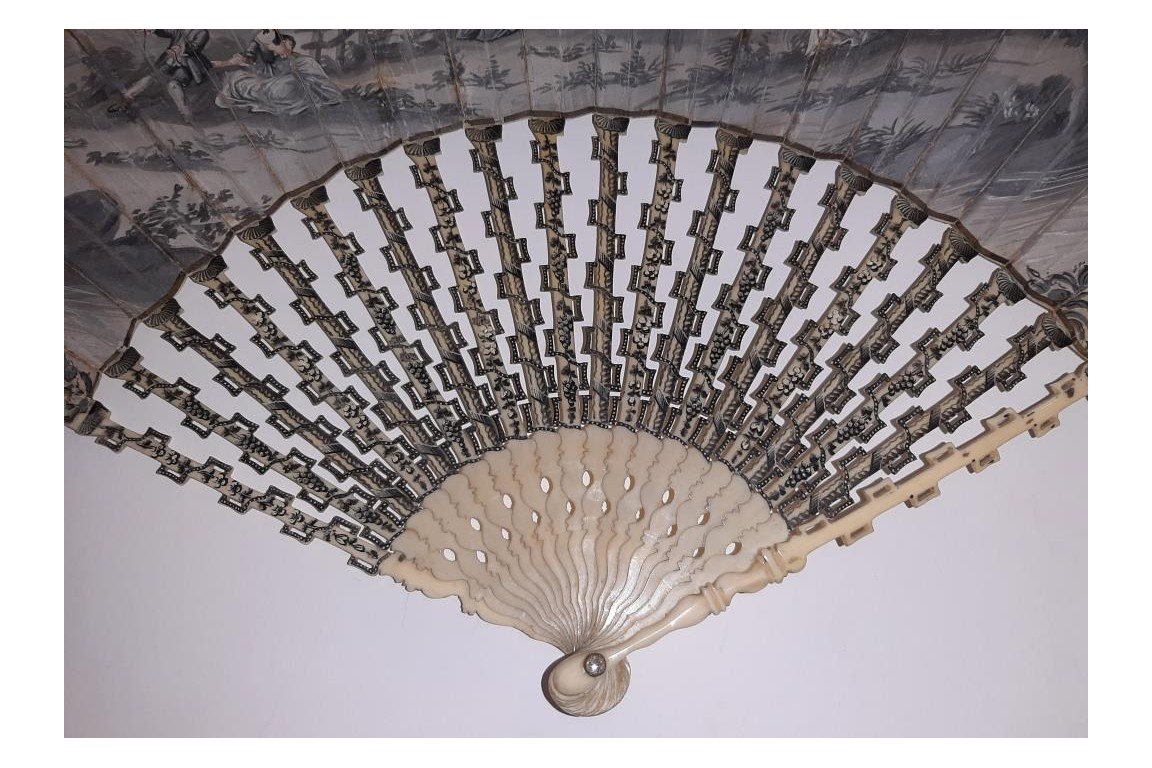 Remembering the good times. Mourning fan, circa 1760