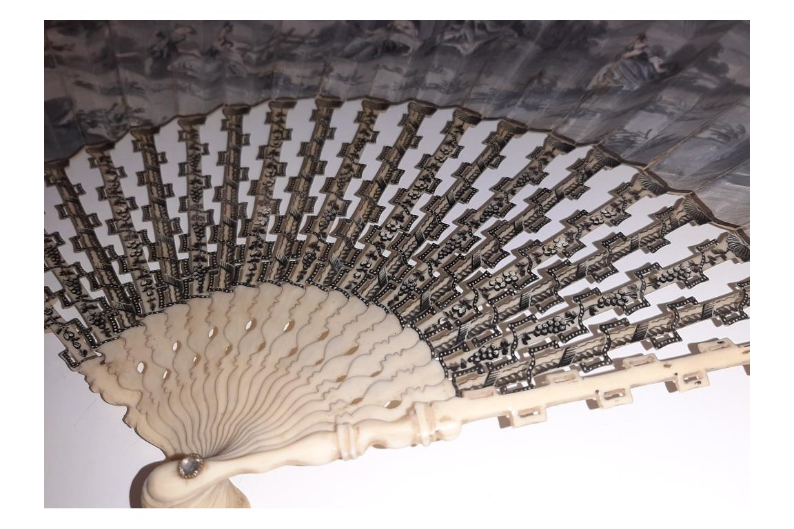 Remembering the good times. Mourning fan, circa 1760