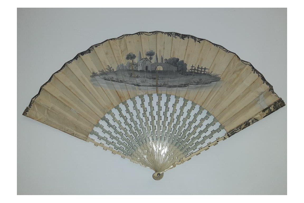 Remembering the good times. Mourning fan, circa 1760